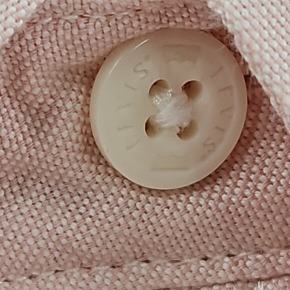 NWT Levi's Oxford Shirt Men's L Pink Long Sleeve Button Up NEW Spread Collar - Picture 13 of 16